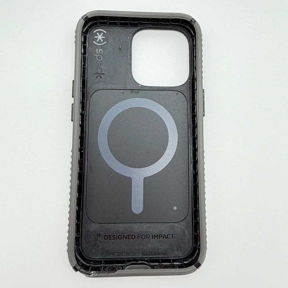 Speck‎ Phone Case iPhone 13 Pro 6.1 Gray MagSafe Presidio 2 Grip